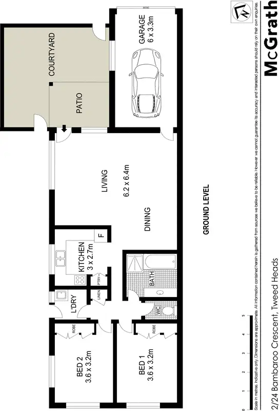 Floorplan of Homely apartment listing, 2/24 Bambaroo Crescent, Tweed Heads NSW 2485