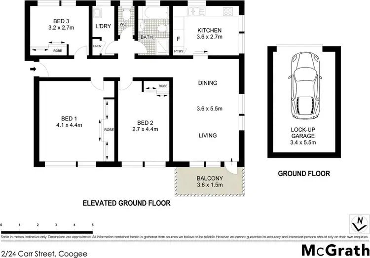 Floorplan of Homely apartment listing, 2/24 Carr Street, Coogee NSW 2034