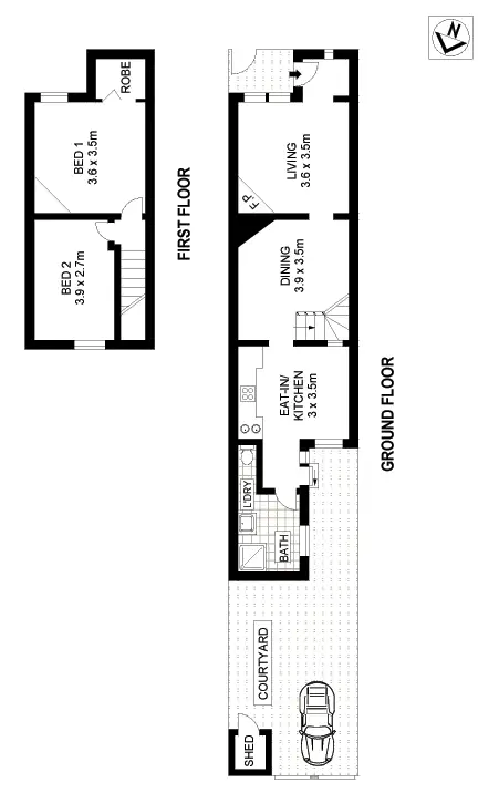 Floorplan of Homely house listing, 69 Buckland Street, Alexandria NSW 2015