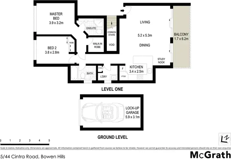 Floorplan of Homely apartment listing, 5/44 Cintra Road, Bowen Hills QLD 4006
