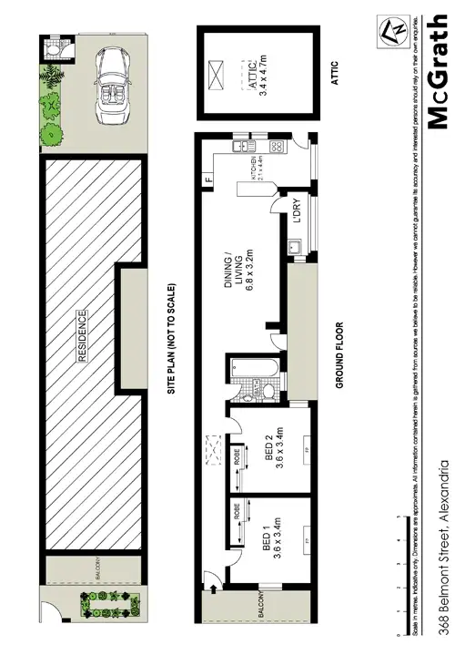 Floorplan of Homely house listing, 368 Belmont Street, Alexandria NSW 2015