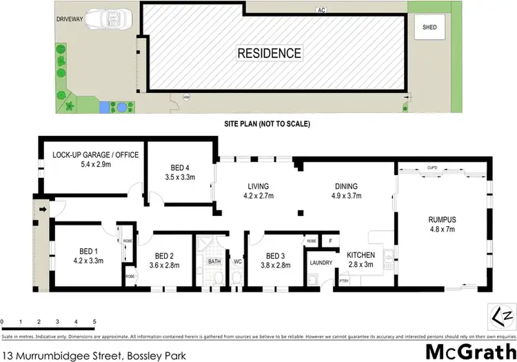 Floorplan of Homely house listing, 13 Murrumbidgee Street, Bossley Park NSW 2176