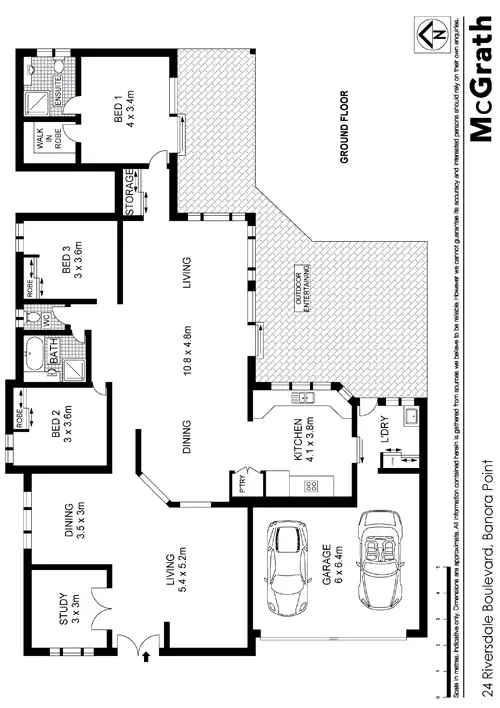 Floorplan of Homely house listing, 24 Riversdale Boulevard, Banora Point NSW 2486