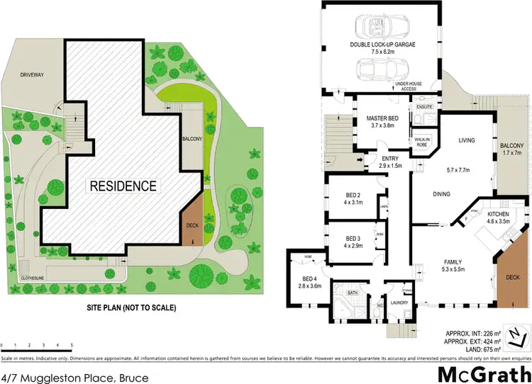 Floorplan of Homely townhouse listing, 4/7 Mugglestone Place, Bruce ACT 2617