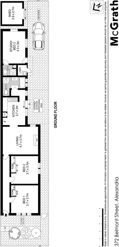Floorplan of Homely house listing, 372 Belmont Street, Alexandria NSW 2015