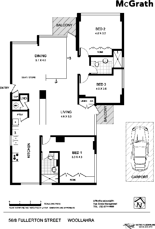 Floorplan of Homely apartment listing, 56/8 Fullerton Street, Woollahra NSW 2025