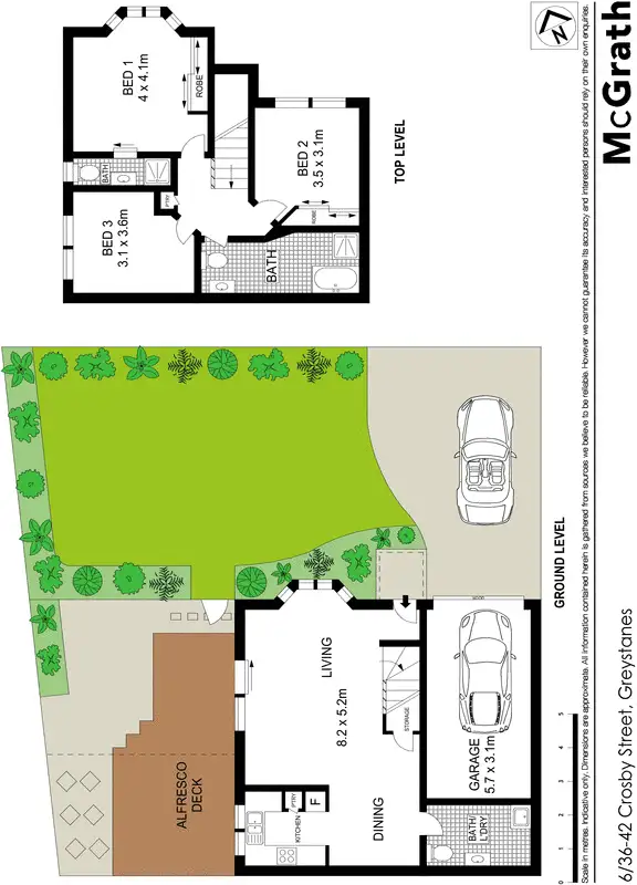 Floorplan of Homely townhouse listing, 6/36 Crosby Street, Greystanes NSW 2145