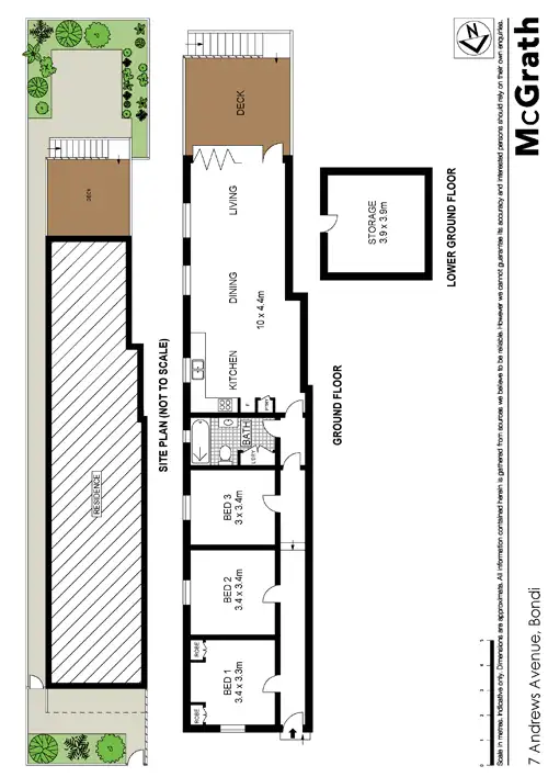 Floorplan of Homely house listing, 7 Andrews Avenue, Bondi NSW 2026