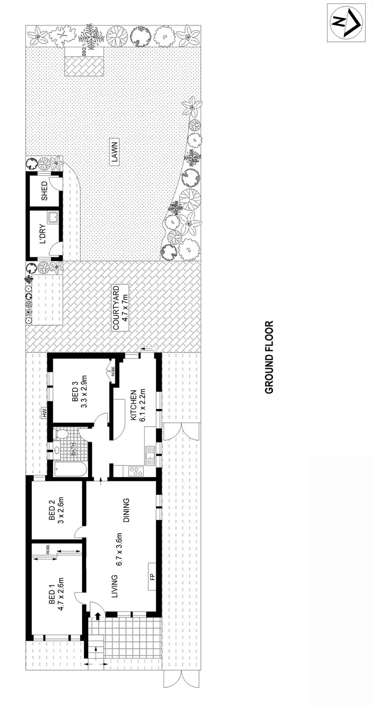 Floorplan of Homely house listing, 34 North Street, Leichhardt NSW 2040