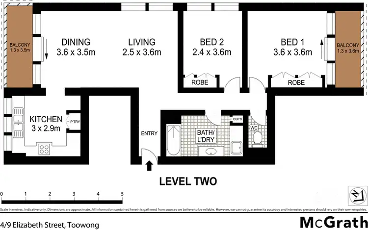 Floorplan of Homely apartment listing, 4/9 Elizabeth Street, Toowong QLD 4066