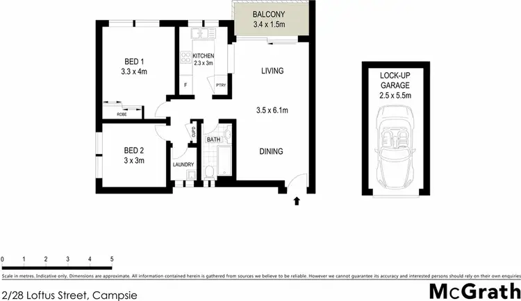 Floorplan of Homely apartment listing, 2/28 Loftus Street, Campsie NSW 2194