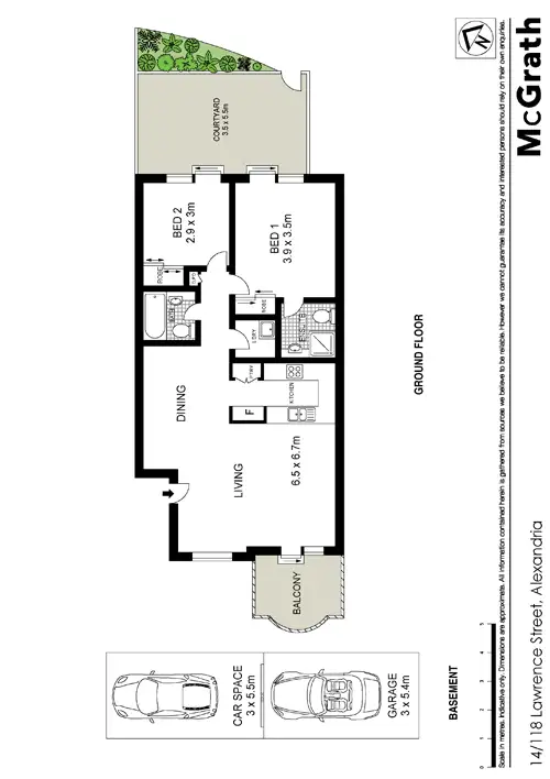 Floorplan of Homely apartment listing, 14/118 Lawrence Street, Alexandria NSW 2015