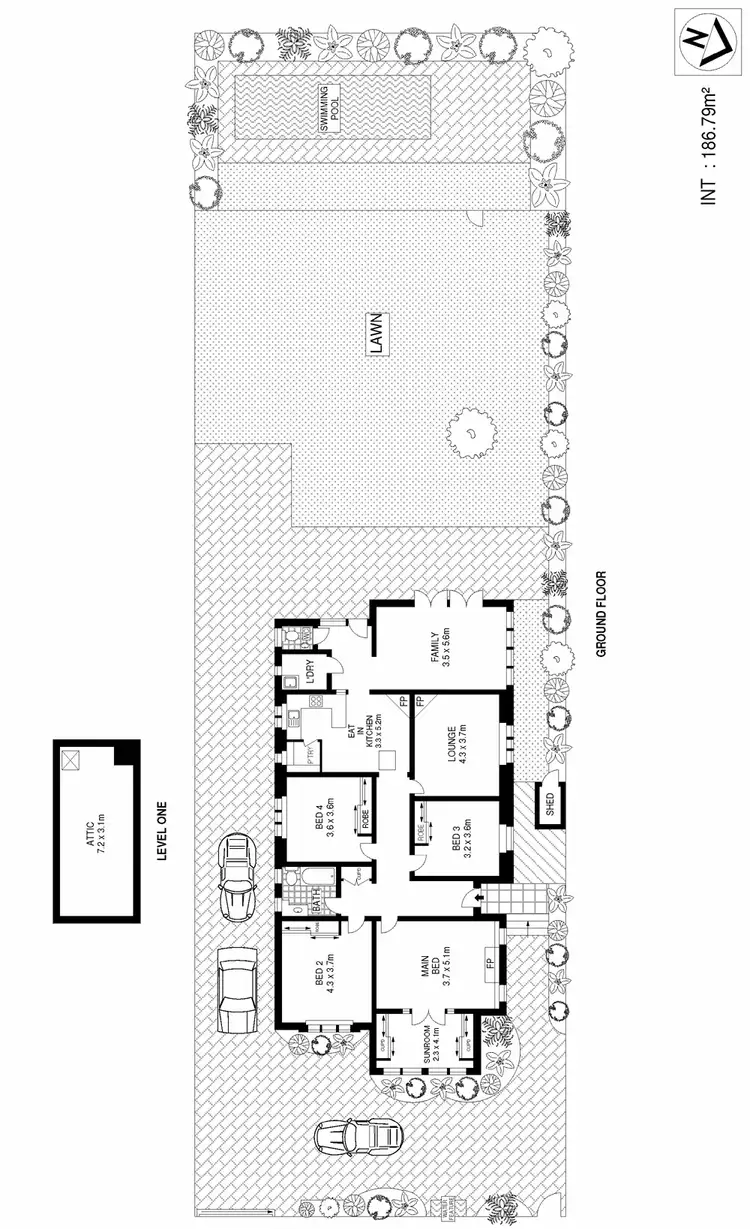 Floorplan of Homely house listing, 454 Penshurst Street, Roseville NSW 2069
