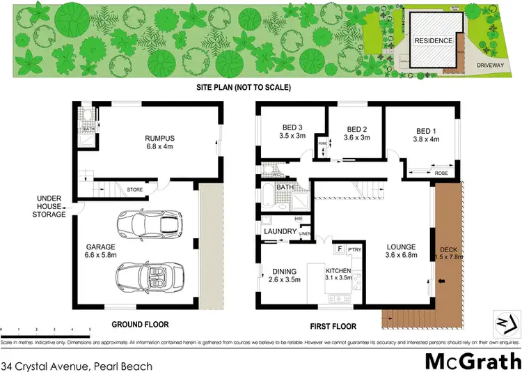 Floorplan of Homely house listing, 34 Crystal Avenue, Pearl Beach NSW 2256