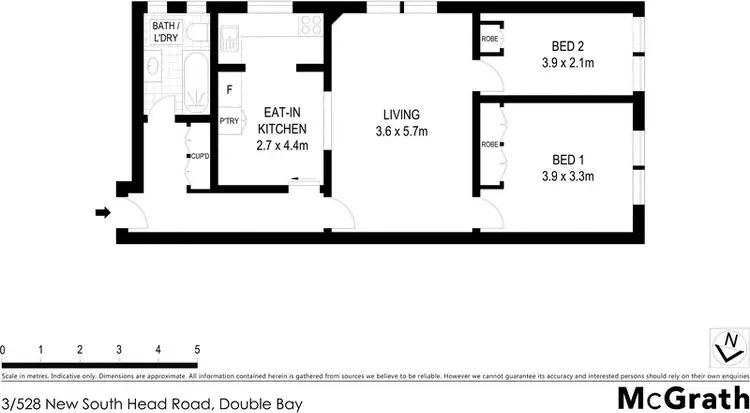 Floorplan of Homely apartment listing, 3/528 New South Head Road, Double Bay NSW 2028