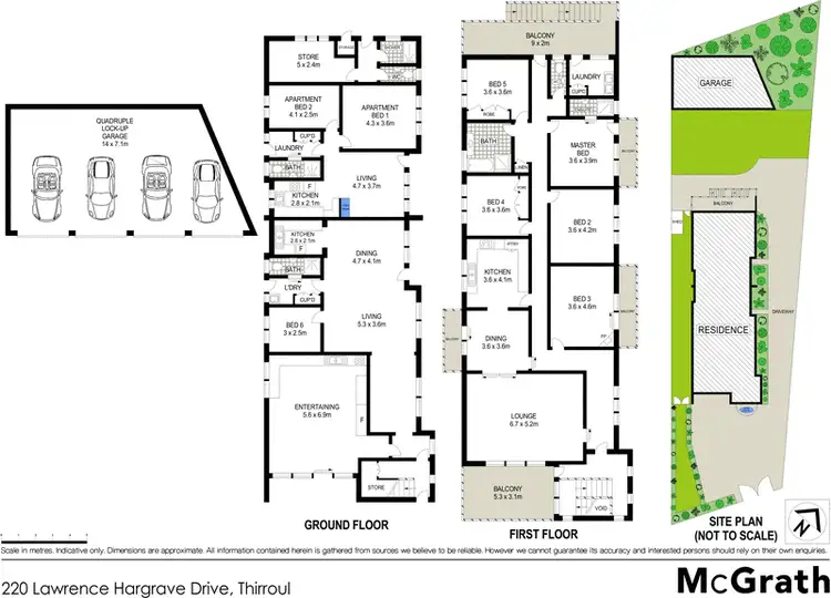Floorplan of Homely house listing, 220 Lawrence Hargrave Drive, Thirroul NSW 2515