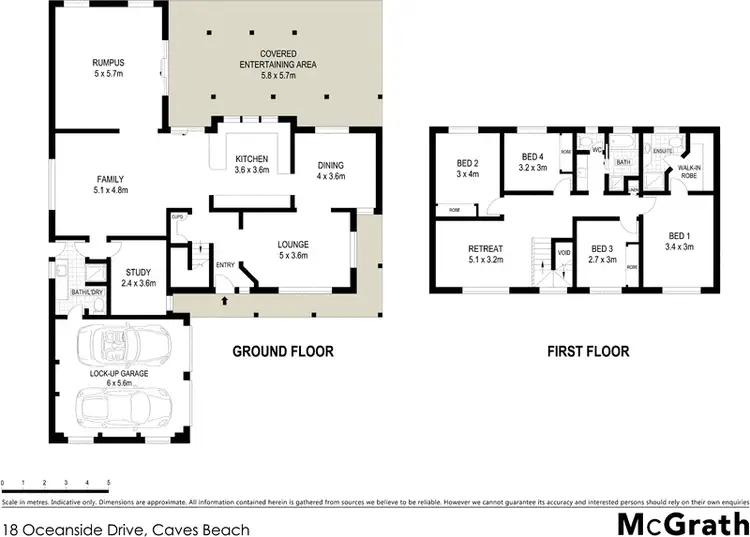 Floorplan of Homely house listing, 18 Oceanside Drive, Caves Beach NSW 2281