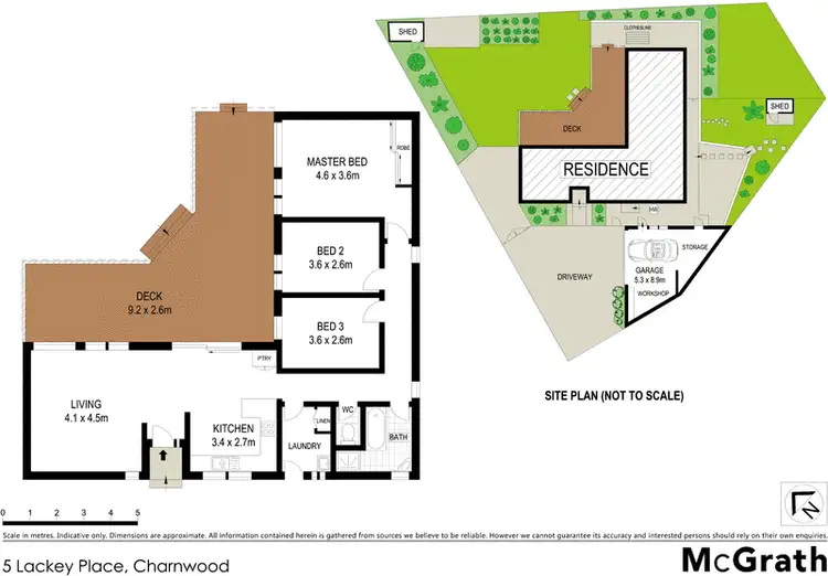 Floorplan of Homely house listing, 5 Lackey Place, Charnwood ACT 2615