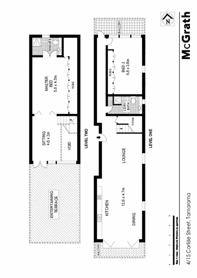 Floorplan of Homely apartment listing, 4/15 Carlisle Street, Tamarama NSW 2026