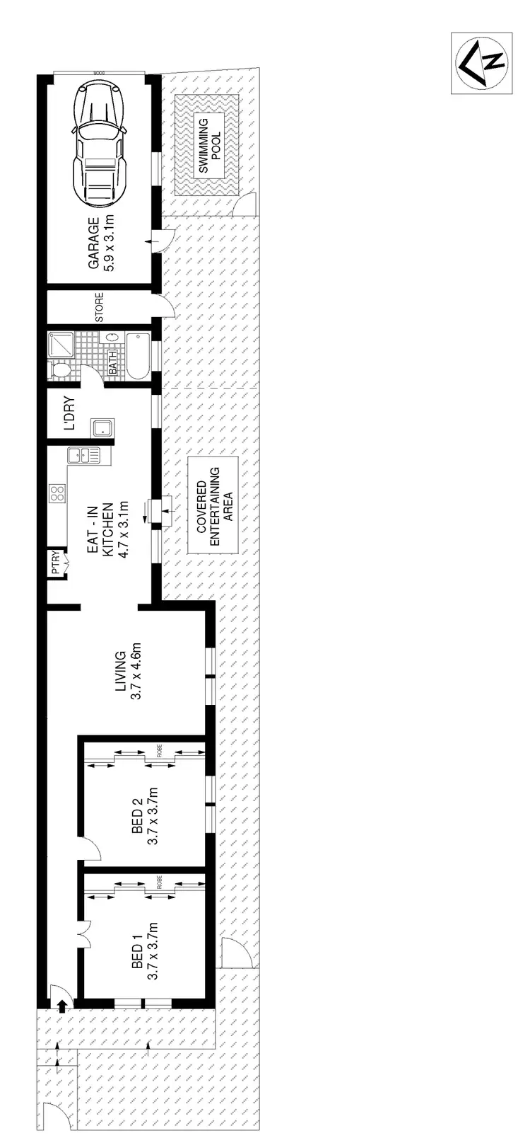 Floorplan of Homely house listing, 376 Belmont Street, Alexandria NSW 2015