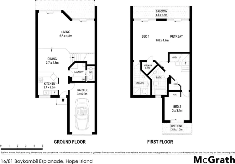 Floorplan of Homely villa listing, 16/81 Boykambil Esplanade, Hope Island QLD 4212