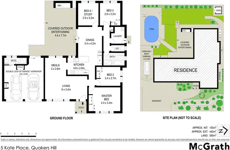 Floorplan of Homely house listing, 5 Kate Place, Quakers Hill NSW 2763