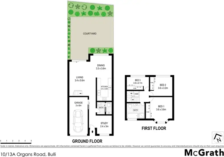 Floorplan of Homely townhouse listing, 10/13A Organs Road, Bulli NSW 2516
