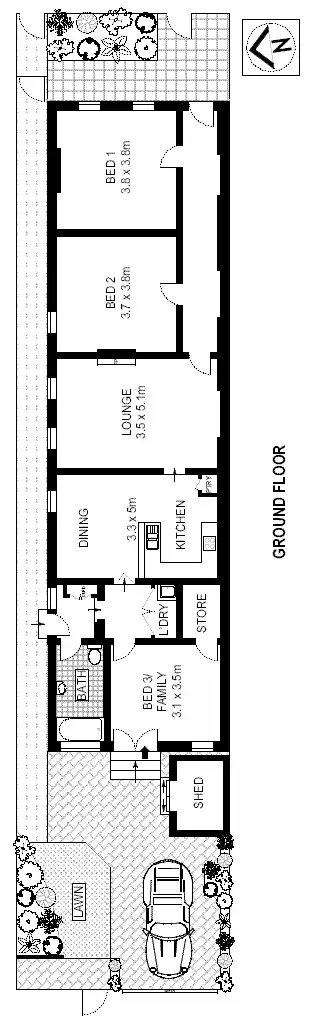 Floorplan of Homely house listing, 6 Lincoln Street, Stanmore NSW 2048