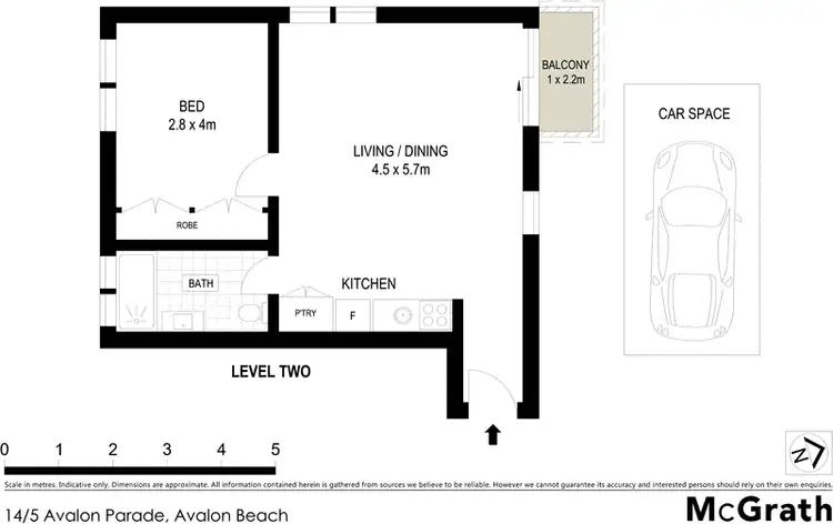 Floorplan of Homely apartment listing, 14/5 Avalon Parade, Avalon Beach NSW 2107