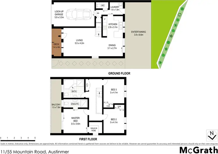 Floorplan of Homely townhouse listing, 11/55 Mountain Road, Austinmer NSW 2515