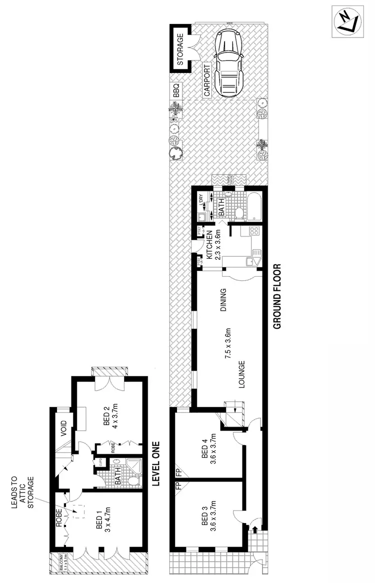 Floorplan of Homely house listing, 33 Portman Street, Zetland NSW 2017