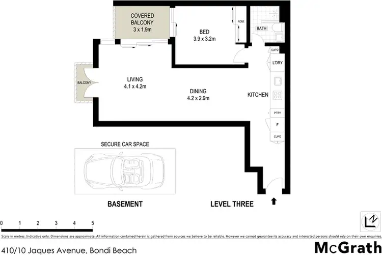 Floorplan of Homely apartment listing, 410/10 Jaques Avenue, Bondi Beach NSW 2026