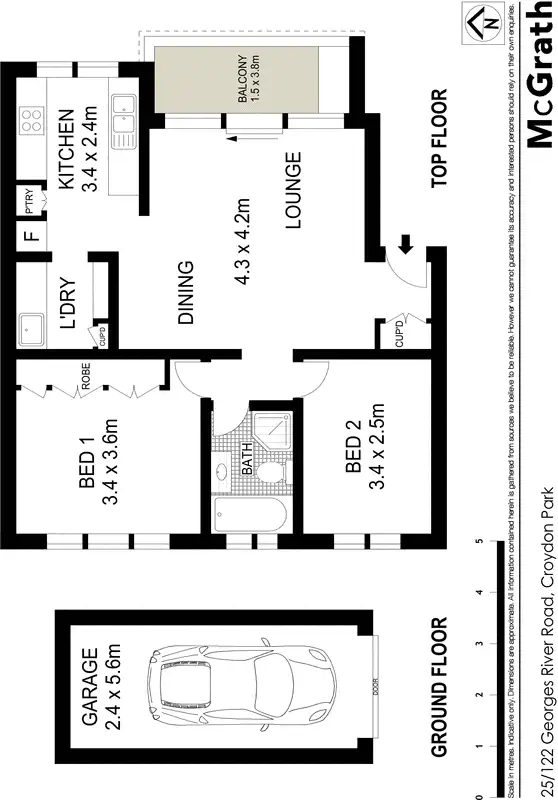 Floorplan of Homely apartment listing, 25/122 Georges River Road, Croydon Park NSW 2133