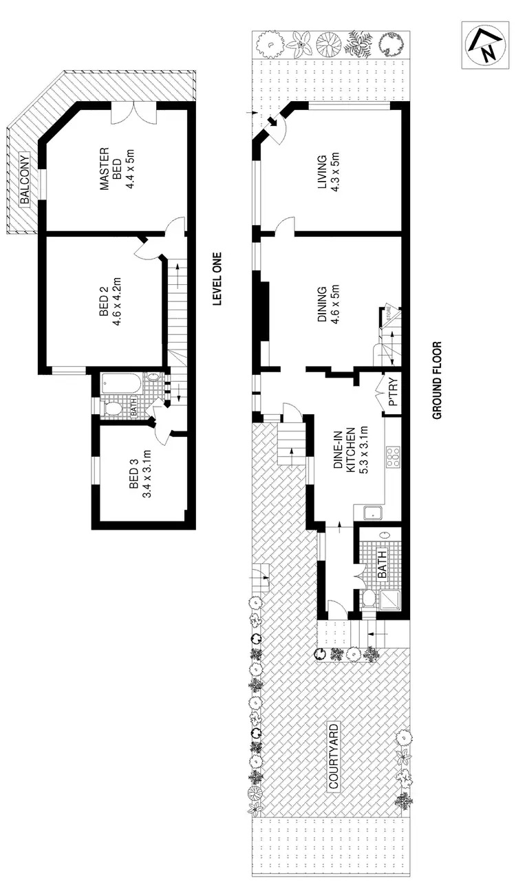 Floorplan of Homely house listing, 61 Newman Street, Newtown NSW 2042