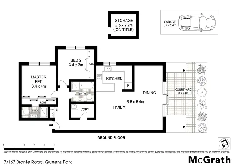 Floorplan of Homely apartment listing, 7/167 Bronte Road, Queens Park NSW 2022
