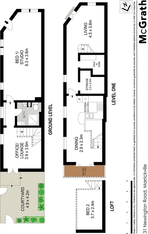Floorplan of Homely house listing, 31 Newington Road, Marrickville NSW 2204