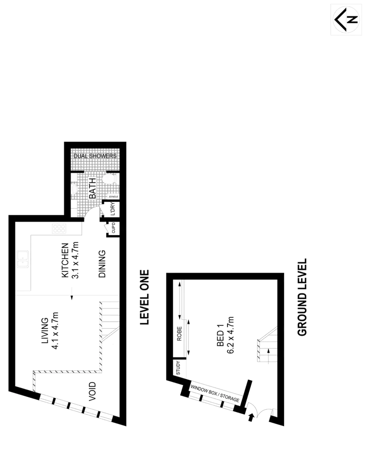 Floorplan of Homely apartment listing, 2/82 Myrtle Street, Chippendale NSW 2008