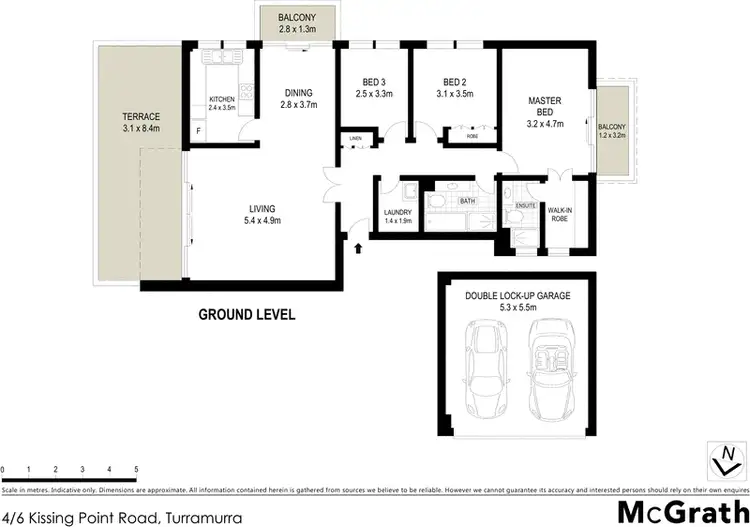 Floorplan of Homely apartment listing, 4/6 Kissing Point Road, Turramurra NSW 2074