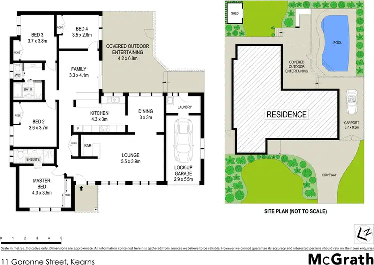 Floorplan of Homely house listing, 11 Garonne Street, Kearns NSW 2558