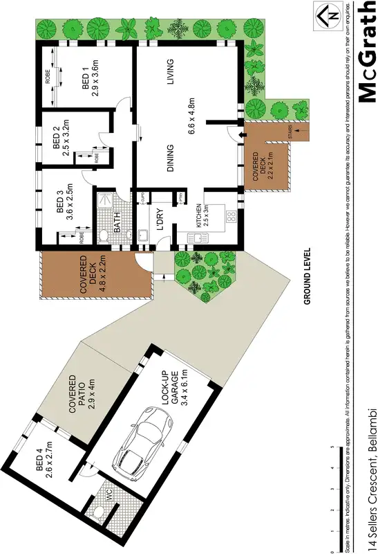 Floorplan of Homely house listing, 14 Sellers Crescent, Bellambi NSW 2518