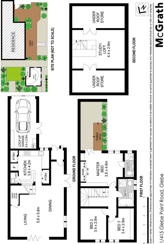 Floorplan of Homely townhouse listing, 1/415 Glebe Point Road, Glebe NSW 2037