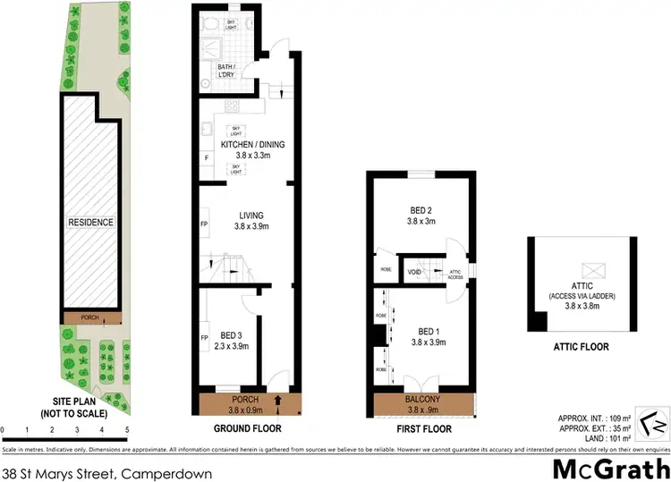 Floorplan of Homely house listing, 38 St Marys Street, Camperdown NSW 2050