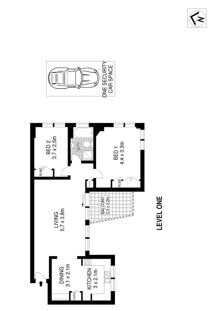 Floorplan of Homely apartment listing, 5/67 Ocean Street, Woollahra NSW 2025