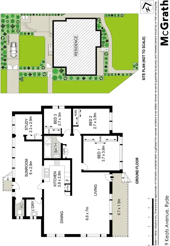 Floorplan of Homely house listing, 9 Keats Avenue, Ryde NSW 2112