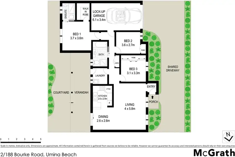 Floorplan of Homely villa listing, 2/188 Bourke Road, Umina Beach NSW 2257