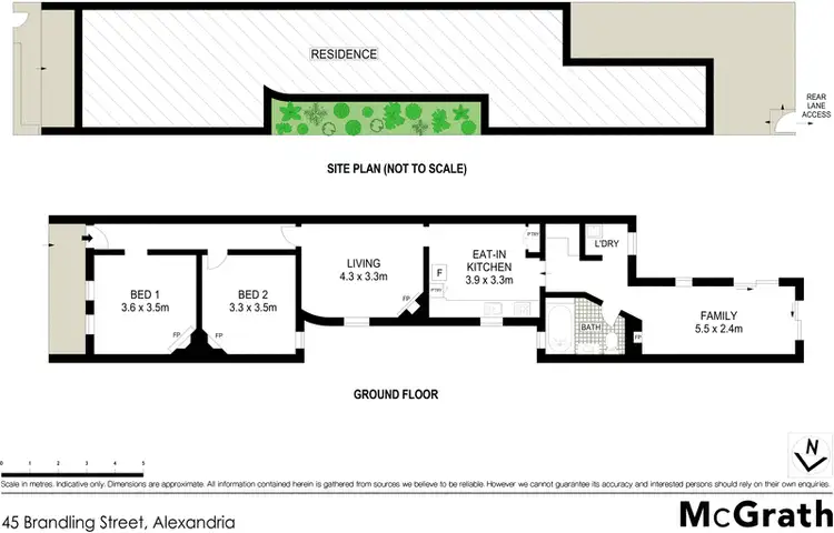 Floorplan of Homely house listing, 45 Brandling Street, Alexandria NSW 2015