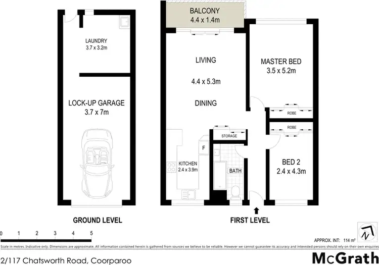 Floorplan of Homely apartment listing, 2/117 Chatsworth Road, Coorparoo QLD 4151