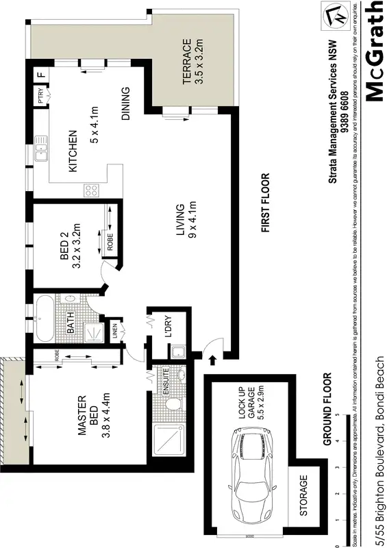 Floorplan of Homely apartment listing, 5/55 Brighton Boulevarde, Bondi Beach NSW 2026