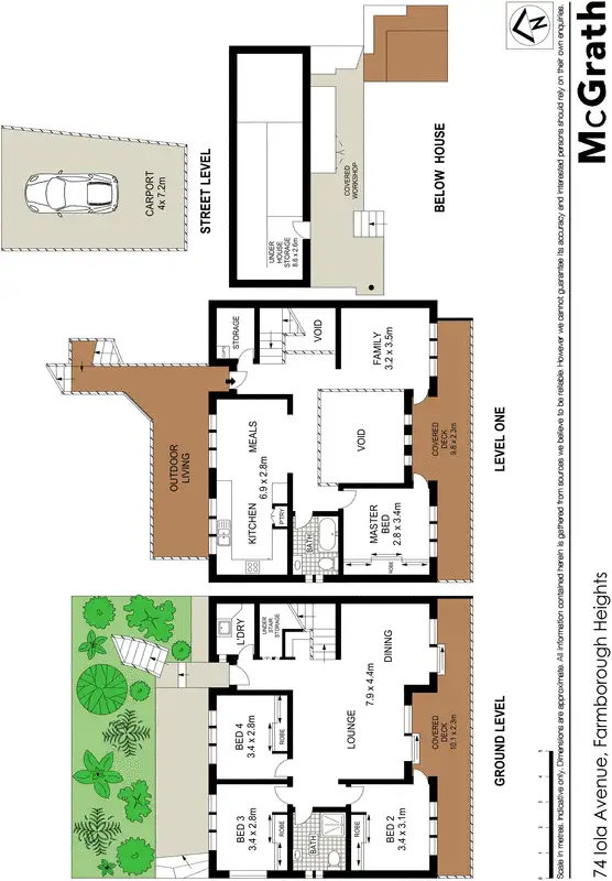 Floorplan of Homely house listing, 74 Iola Avenue, Farmborough Heights NSW 2526