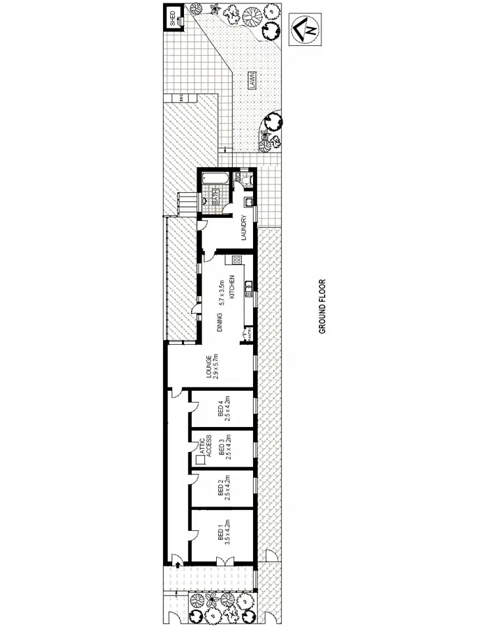 Floorplan of Homely house listing, 38A Simmons Street, Newtown NSW 2042